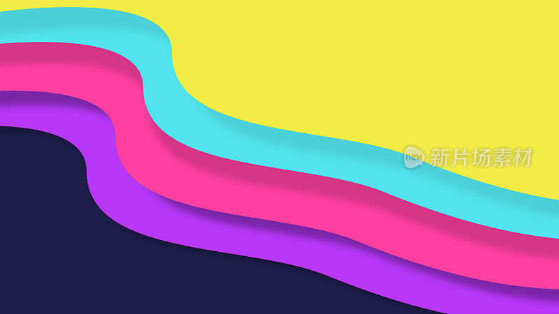 Curvy Wavy Abstract Background